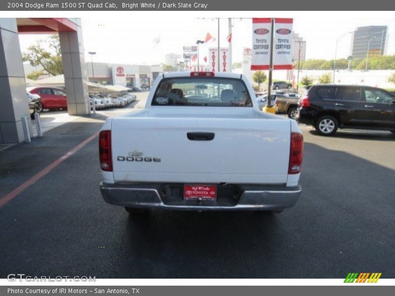 Bright White / Dark Slate Gray 2004 Dodge Ram 1500 ST Quad Cab