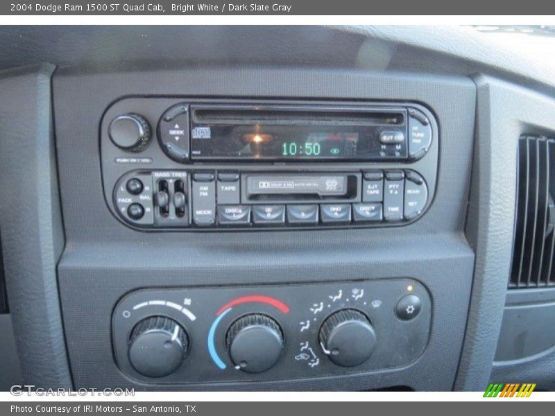 Bright White / Dark Slate Gray 2004 Dodge Ram 1500 ST Quad Cab