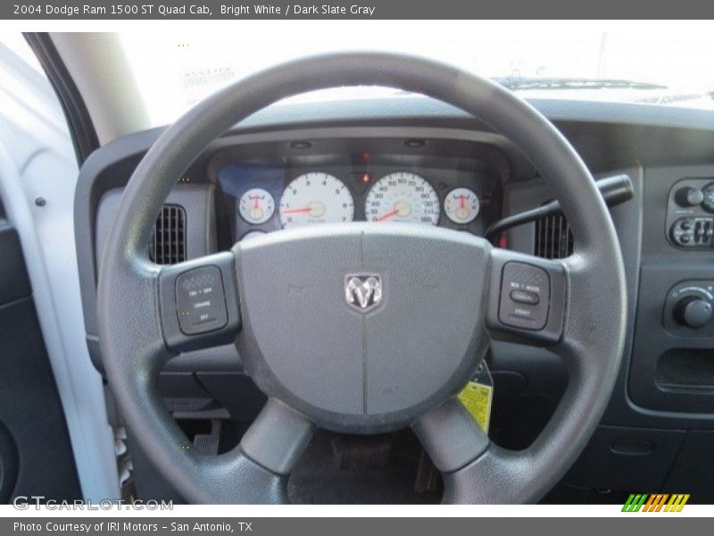 Bright White / Dark Slate Gray 2004 Dodge Ram 1500 ST Quad Cab