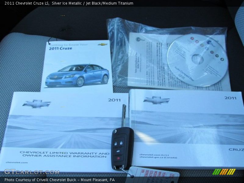 Silver Ice Metallic / Jet Black/Medium Titanium 2011 Chevrolet Cruze LS