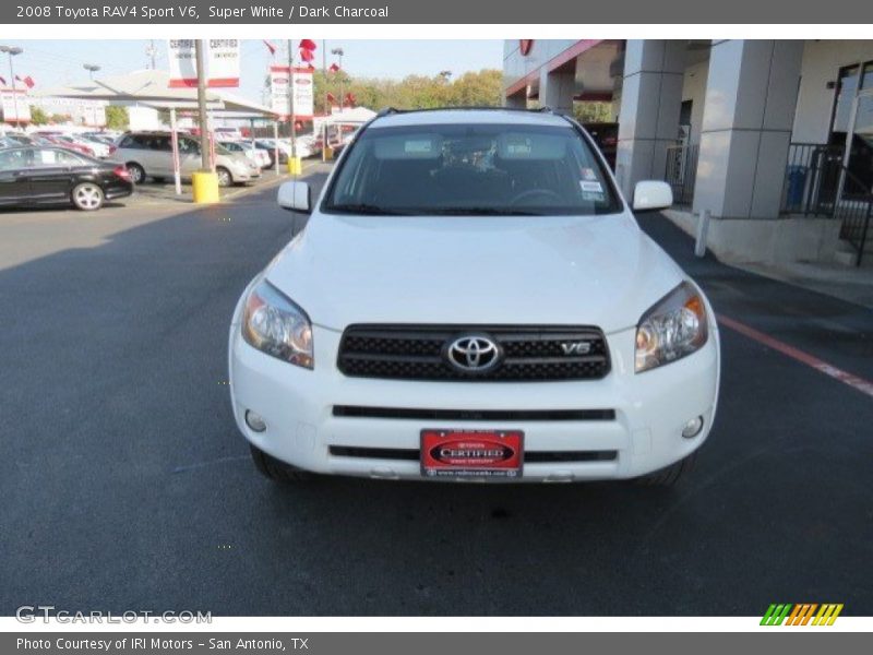 Super White / Dark Charcoal 2008 Toyota RAV4 Sport V6