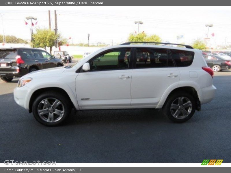 Super White / Dark Charcoal 2008 Toyota RAV4 Sport V6