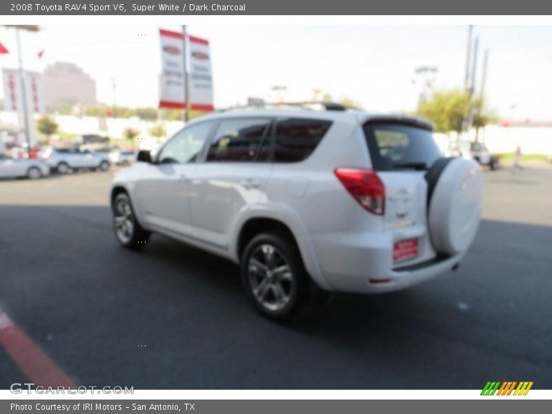 Super White / Dark Charcoal 2008 Toyota RAV4 Sport V6