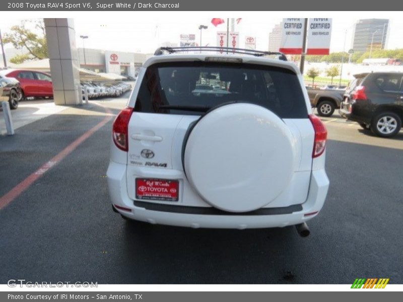 Super White / Dark Charcoal 2008 Toyota RAV4 Sport V6
