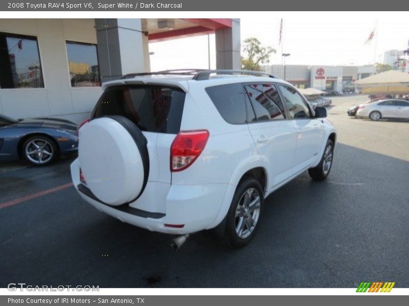 Super White / Dark Charcoal 2008 Toyota RAV4 Sport V6