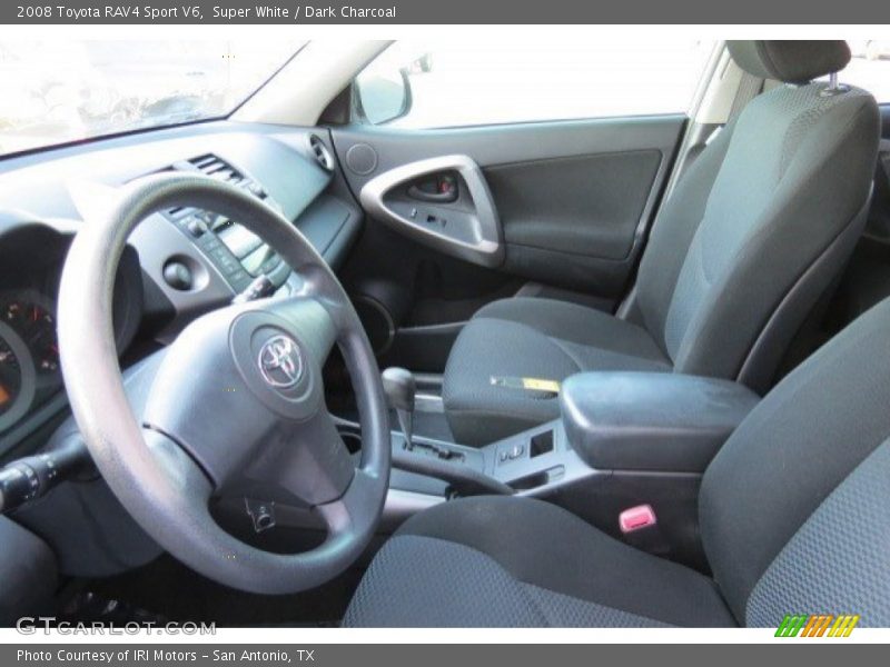 Super White / Dark Charcoal 2008 Toyota RAV4 Sport V6