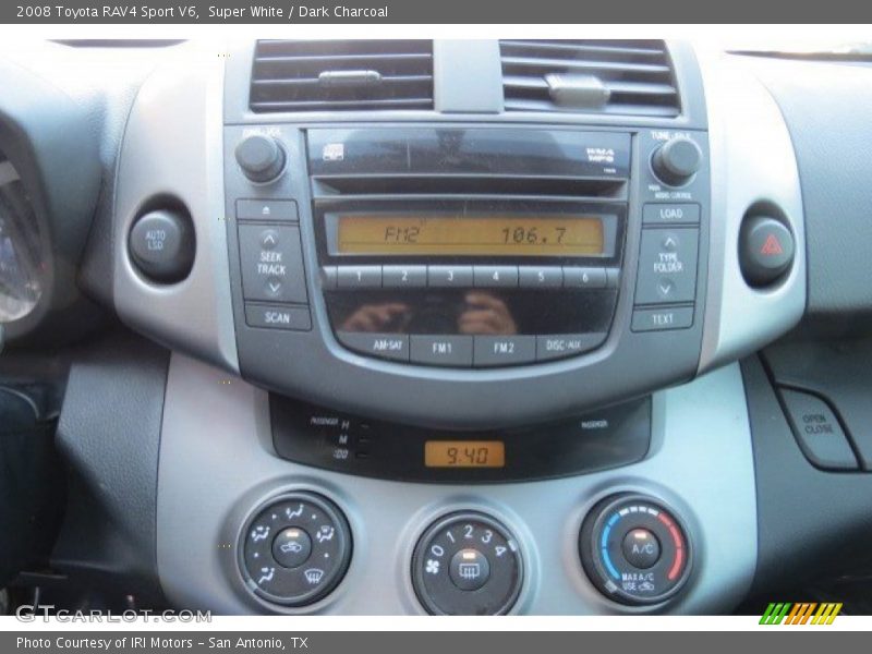 Super White / Dark Charcoal 2008 Toyota RAV4 Sport V6