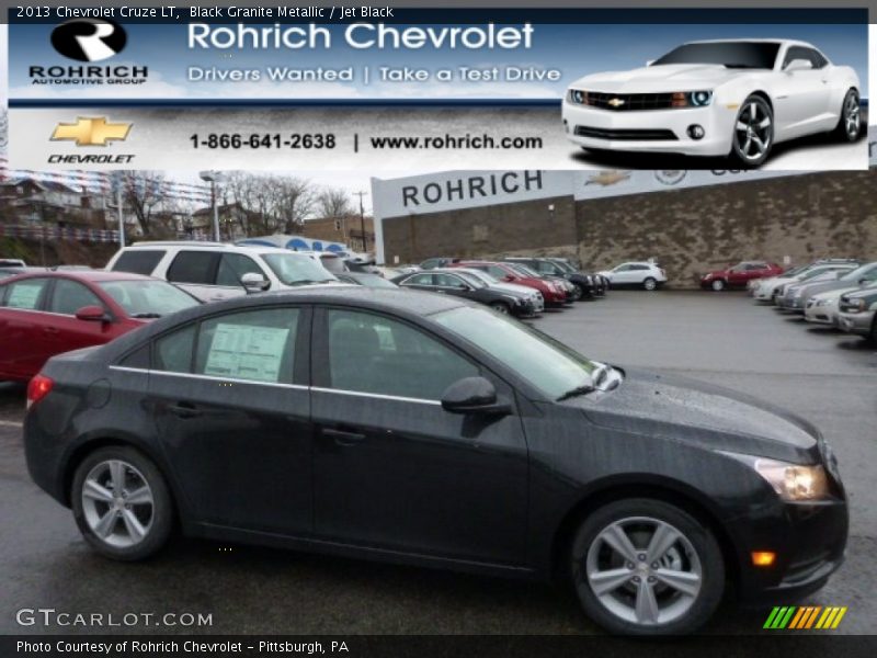 Black Granite Metallic / Jet Black 2013 Chevrolet Cruze LT