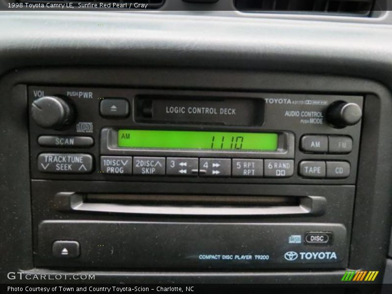 Sunfire Red Pearl / Gray 1998 Toyota Camry LE