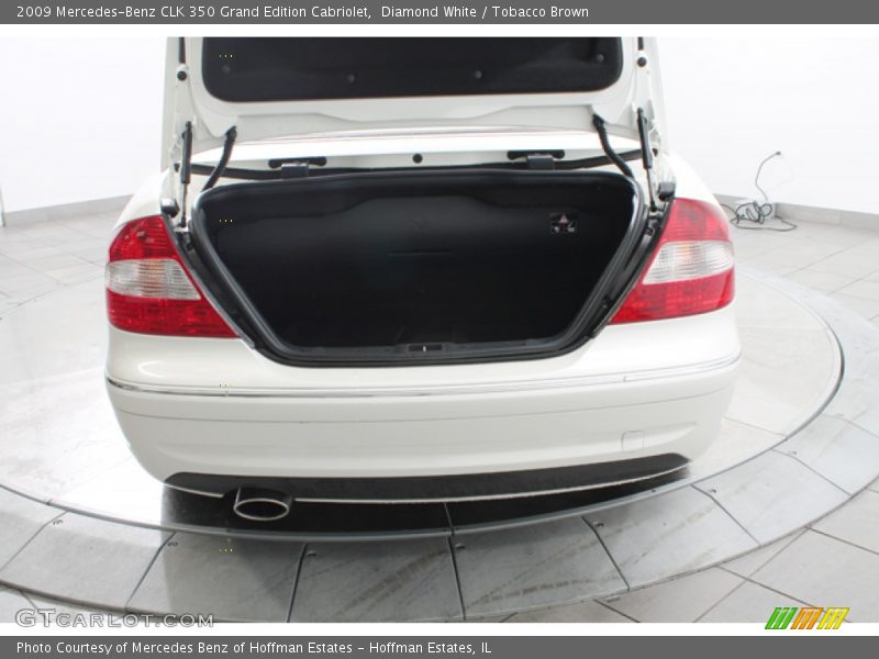 Diamond White / Tobacco Brown 2009 Mercedes-Benz CLK 350 Grand Edition Cabriolet