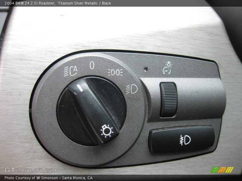 Titanium Silver Metallic / Black 2004 BMW Z4 2.5i Roadster