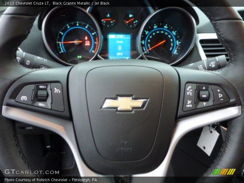 Black Granite Metallic / Jet Black 2013 Chevrolet Cruze LT