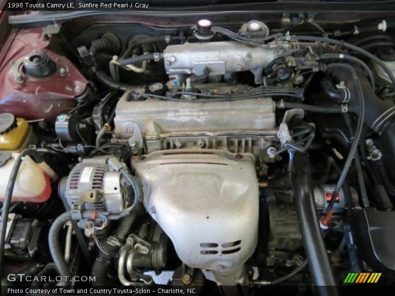 Sunfire Red Pearl / Gray 1998 Toyota Camry LE