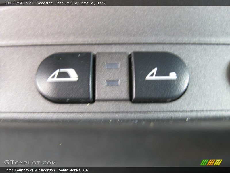 Titanium Silver Metallic / Black 2004 BMW Z4 2.5i Roadster