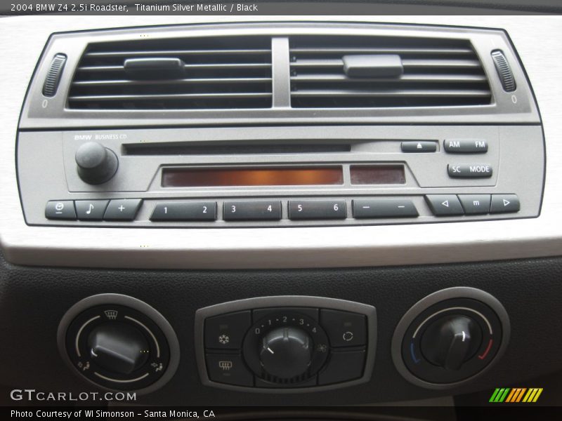 Titanium Silver Metallic / Black 2004 BMW Z4 2.5i Roadster