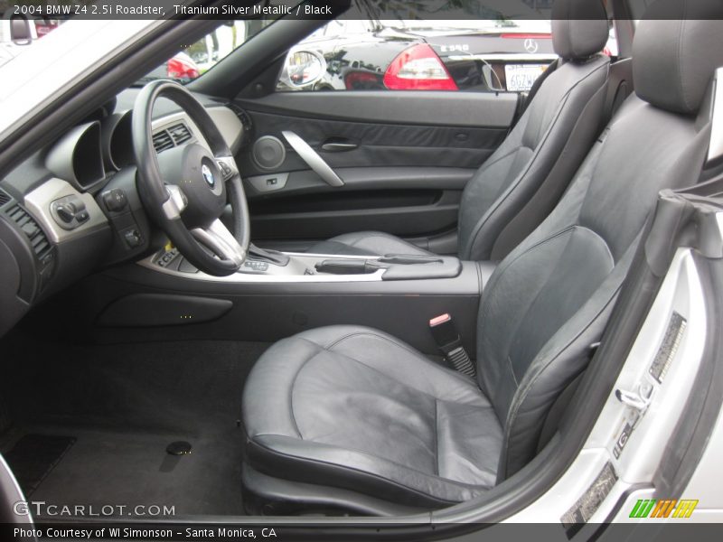 Titanium Silver Metallic / Black 2004 BMW Z4 2.5i Roadster