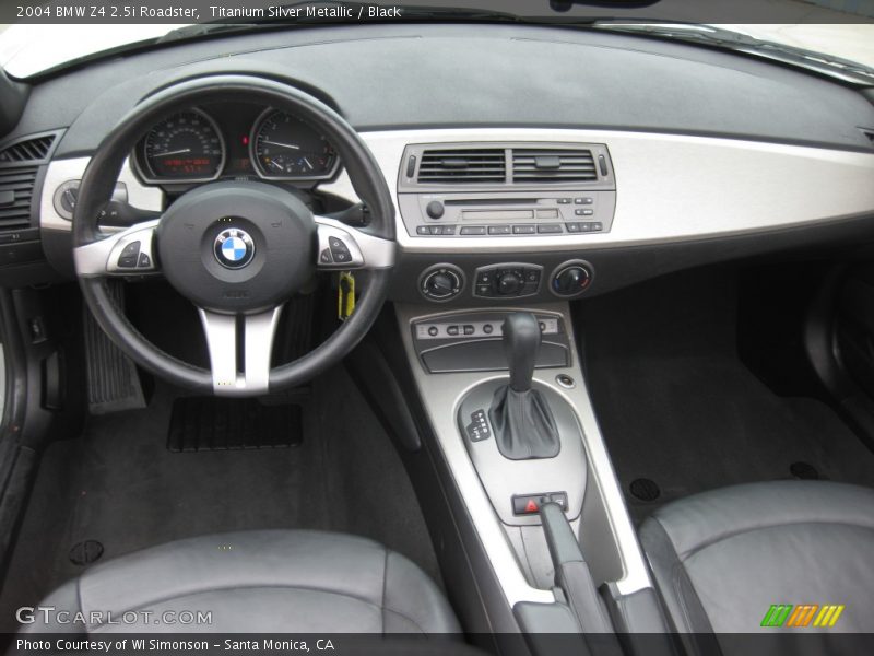 Titanium Silver Metallic / Black 2004 BMW Z4 2.5i Roadster