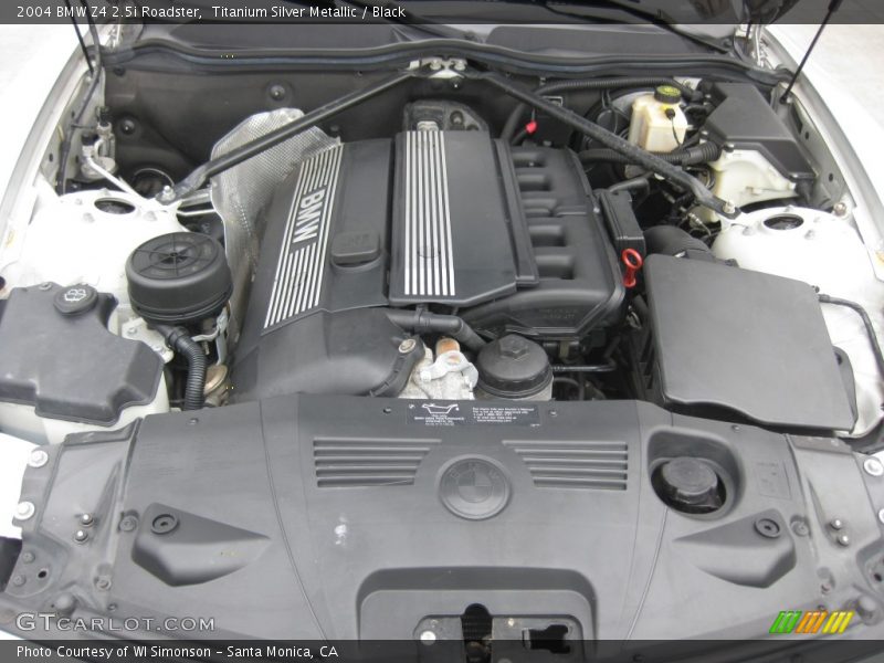 Titanium Silver Metallic / Black 2004 BMW Z4 2.5i Roadster