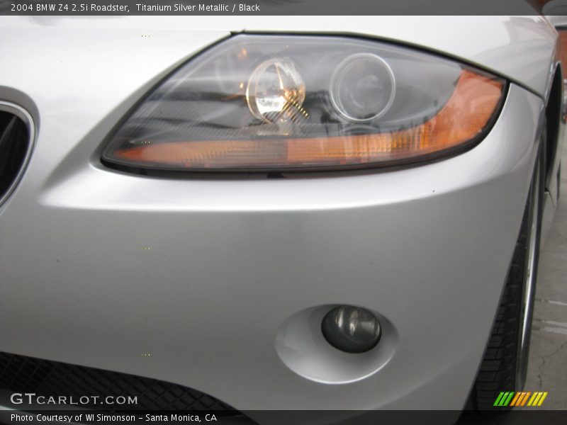 Titanium Silver Metallic / Black 2004 BMW Z4 2.5i Roadster