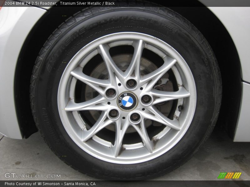 Titanium Silver Metallic / Black 2004 BMW Z4 2.5i Roadster