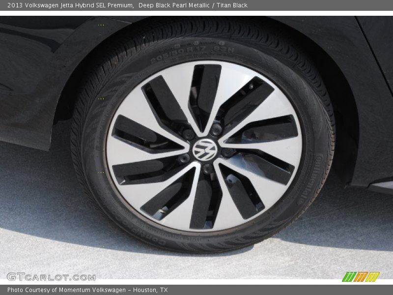 Deep Black Pearl Metallic / Titan Black 2013 Volkswagen Jetta Hybrid SEL Premium