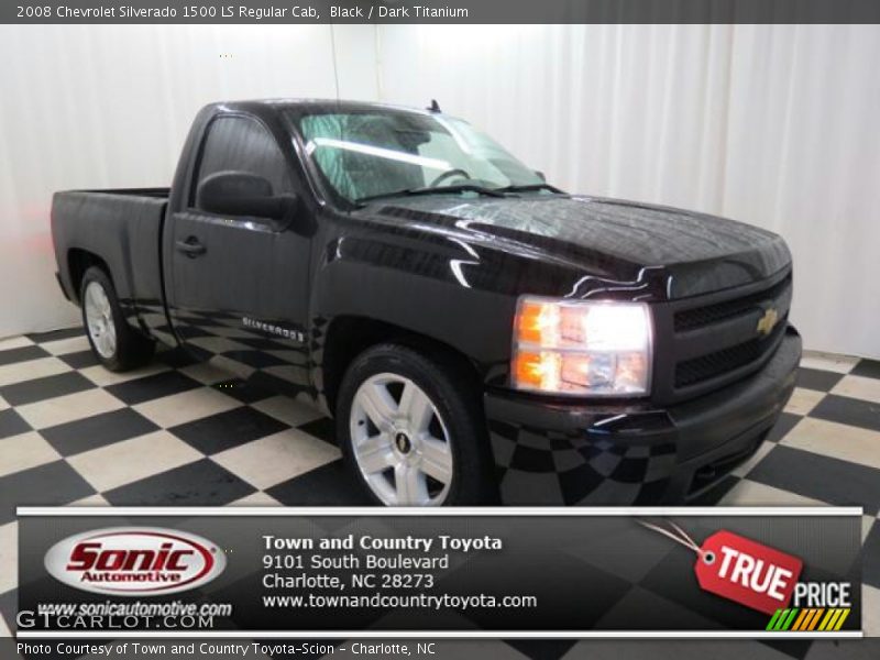 Black / Dark Titanium 2008 Chevrolet Silverado 1500 LS Regular Cab
