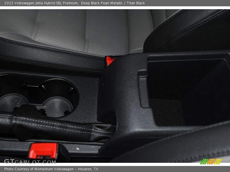 Deep Black Pearl Metallic / Titan Black 2013 Volkswagen Jetta Hybrid SEL Premium