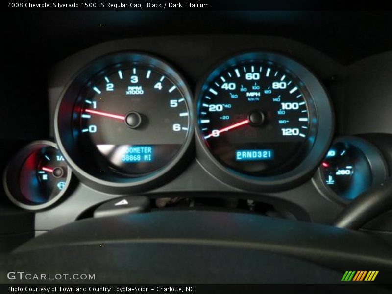  2008 Silverado 1500 LS Regular Cab LS Regular Cab Gauges