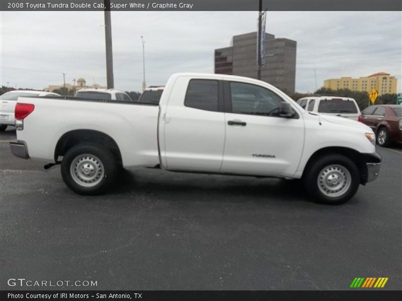 Super White / Graphite Gray 2008 Toyota Tundra Double Cab