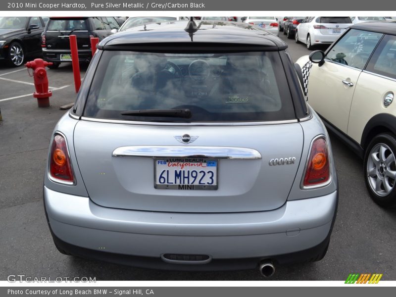 Pure Silver Metallic / Grey/Carbon Black 2010 Mini Cooper Hardtop