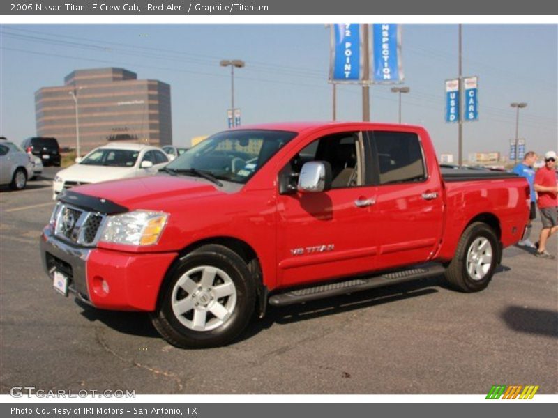 Red Alert / Graphite/Titanium 2006 Nissan Titan LE Crew Cab