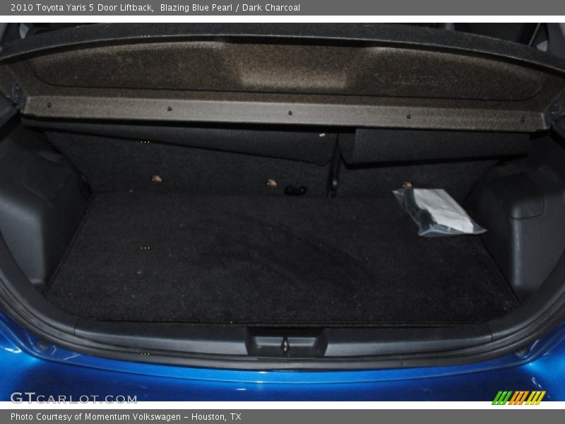 Blazing Blue Pearl / Dark Charcoal 2010 Toyota Yaris 5 Door Liftback