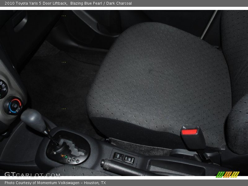 Blazing Blue Pearl / Dark Charcoal 2010 Toyota Yaris 5 Door Liftback