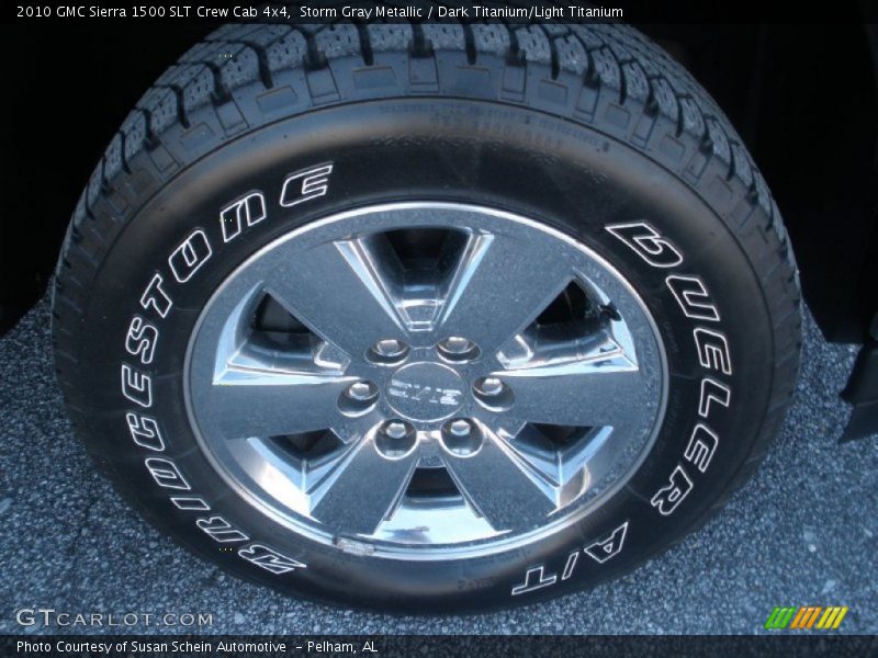 Storm Gray Metallic / Dark Titanium/Light Titanium 2010 GMC Sierra 1500 SLT Crew Cab 4x4