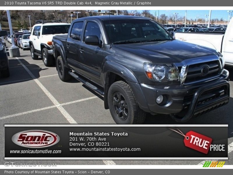 Magnetic Gray Metallic / Graphite 2010 Toyota Tacoma V6 SR5 TRD Double Cab 4x4