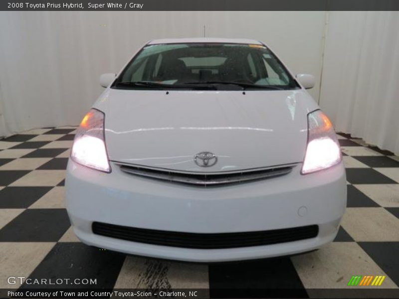 Super White / Gray 2008 Toyota Prius Hybrid