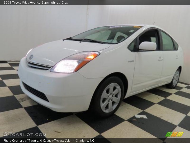 Super White / Gray 2008 Toyota Prius Hybrid