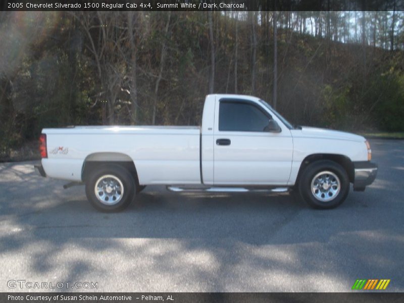 Summit White / Dark Charcoal 2005 Chevrolet Silverado 1500 Regular Cab 4x4