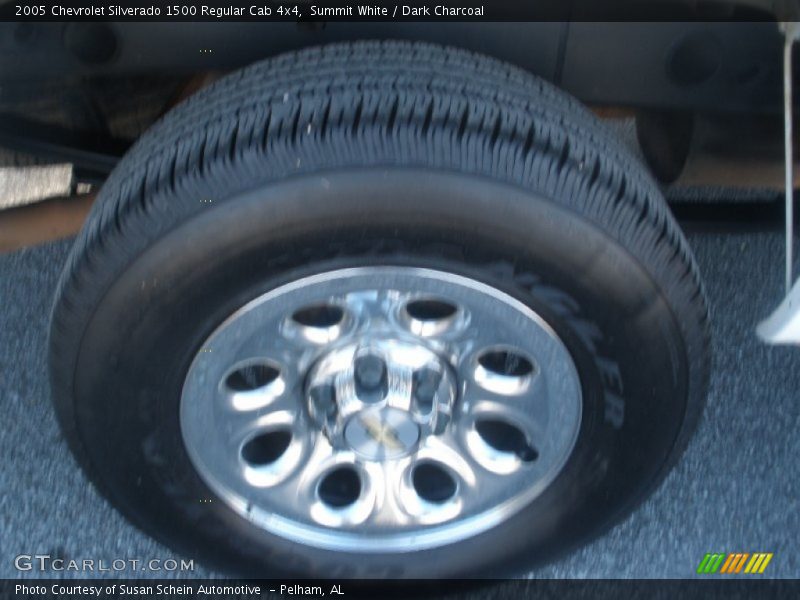 Summit White / Dark Charcoal 2005 Chevrolet Silverado 1500 Regular Cab 4x4