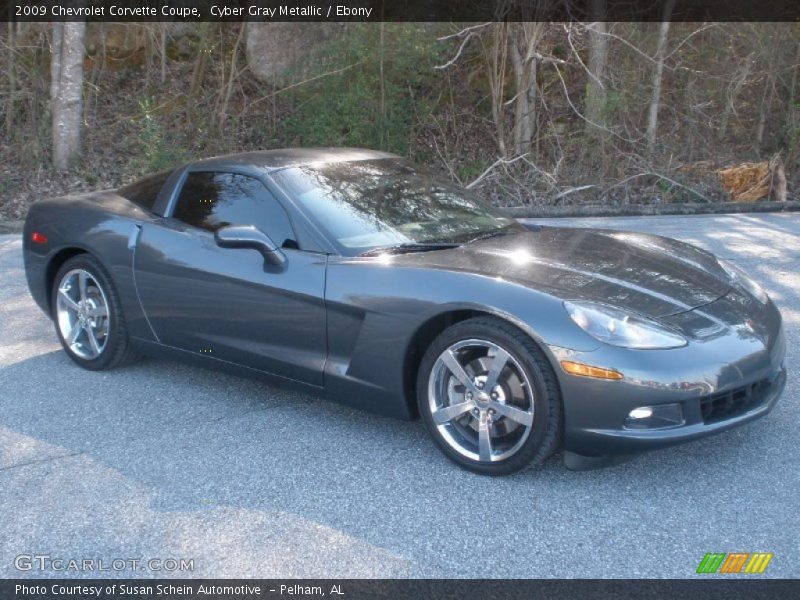 Cyber Gray Metallic / Ebony 2009 Chevrolet Corvette Coupe