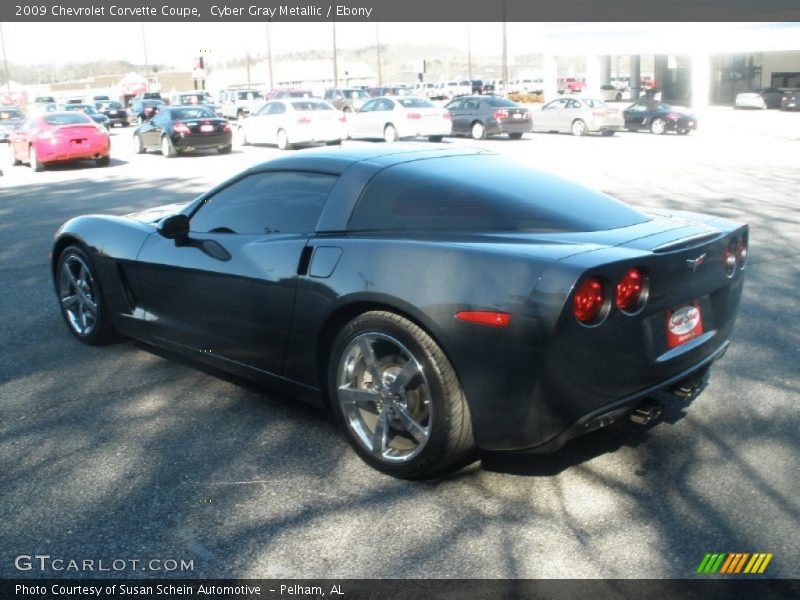 Cyber Gray Metallic / Ebony 2009 Chevrolet Corvette Coupe