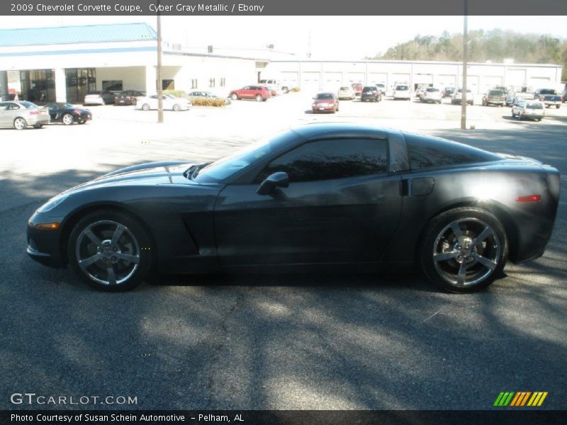 Cyber Gray Metallic / Ebony 2009 Chevrolet Corvette Coupe