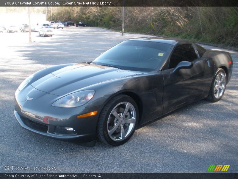 Cyber Gray Metallic / Ebony 2009 Chevrolet Corvette Coupe