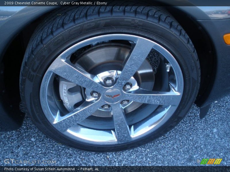 Cyber Gray Metallic / Ebony 2009 Chevrolet Corvette Coupe