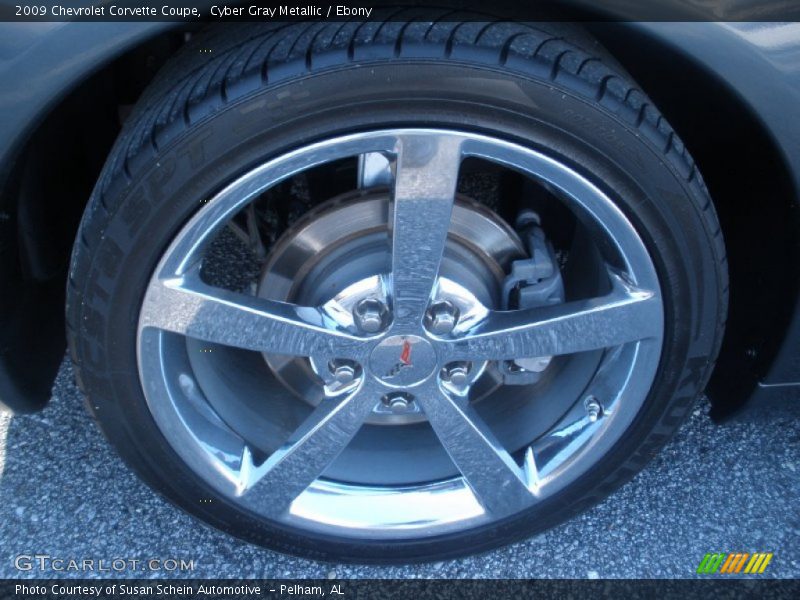Cyber Gray Metallic / Ebony 2009 Chevrolet Corvette Coupe
