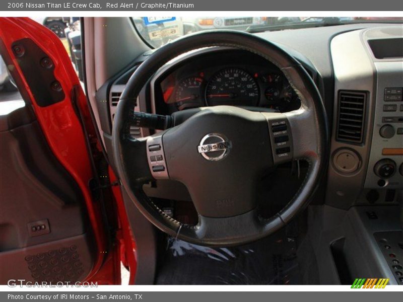 Red Alert / Graphite/Titanium 2006 Nissan Titan LE Crew Cab