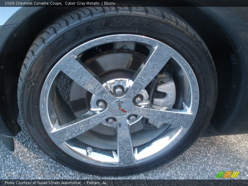 Cyber Gray Metallic / Ebony 2009 Chevrolet Corvette Coupe