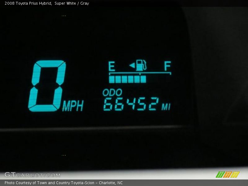 Super White / Gray 2008 Toyota Prius Hybrid