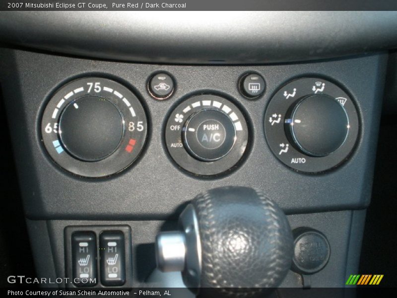 Controls of 2007 Eclipse GT Coupe