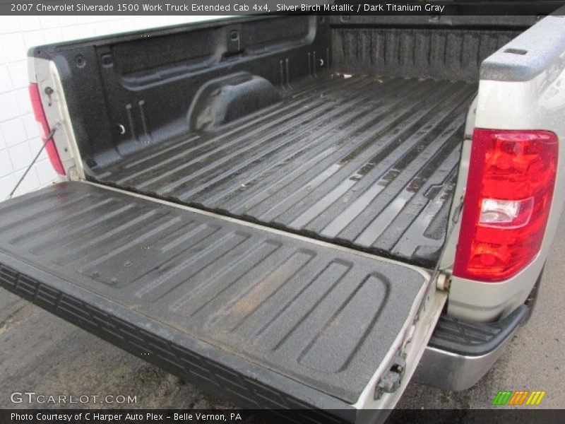 Silver Birch Metallic / Dark Titanium Gray 2007 Chevrolet Silverado 1500 Work Truck Extended Cab 4x4